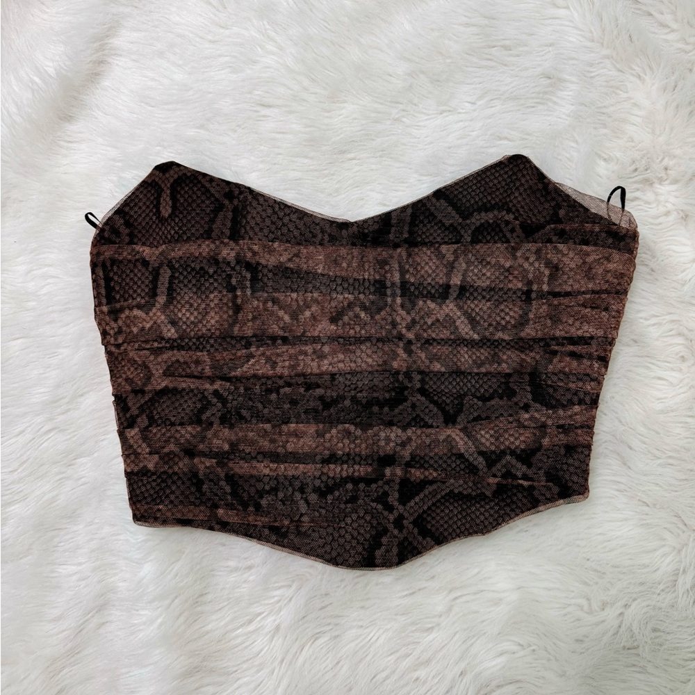 Zara Snakeskin Corset
